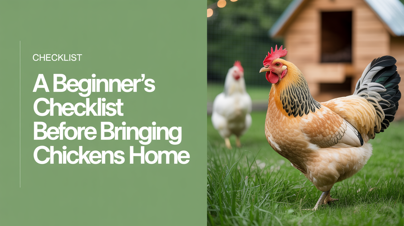 A Beginner's Checklist Before Bringing Chickens Home